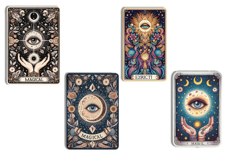 Magic And Celestial Tarot Card Clipart Bundle - CraftNest - Digital Crafting and Art