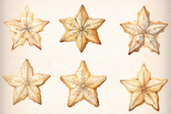 Christmas Cookie Star Clipart Bundle - CraftNest - Digital Crafting and Art