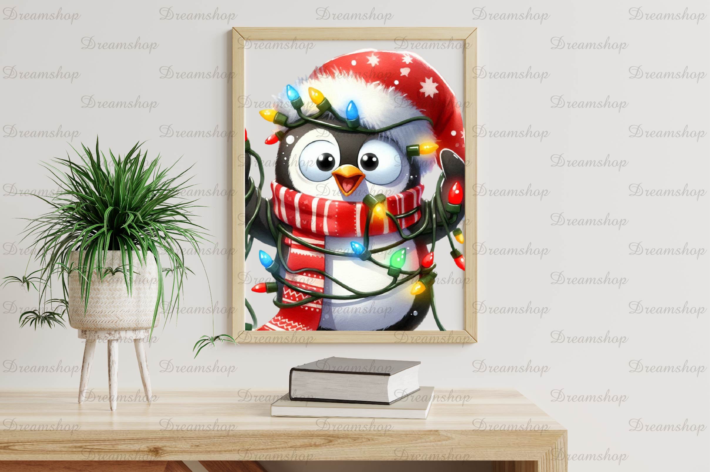 Funny Christmas Penguin Clipart Bundle - CraftNest - Digital Crafting and Art