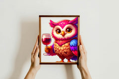 Wine Owl Clipart Bundle - CraftNest - Digital Crafting and Art