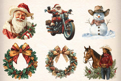 Western Christmas Clipart Bundle 1 - CraftNest - Digital Crafting and Art
