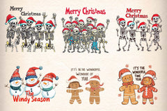 Retro Christmas Quotes Clipart Bundle - CraftNest - Digital Crafting and Art