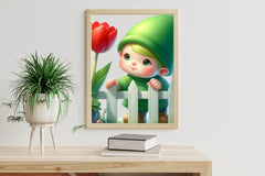 Cute Green Gnome Clipart Bundle - CraftNest - Digital Crafting and Art