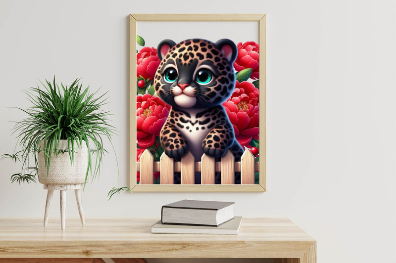 Cute Baby Leopard Clipart Bundle - CraftNest - Digital Crafting and Art