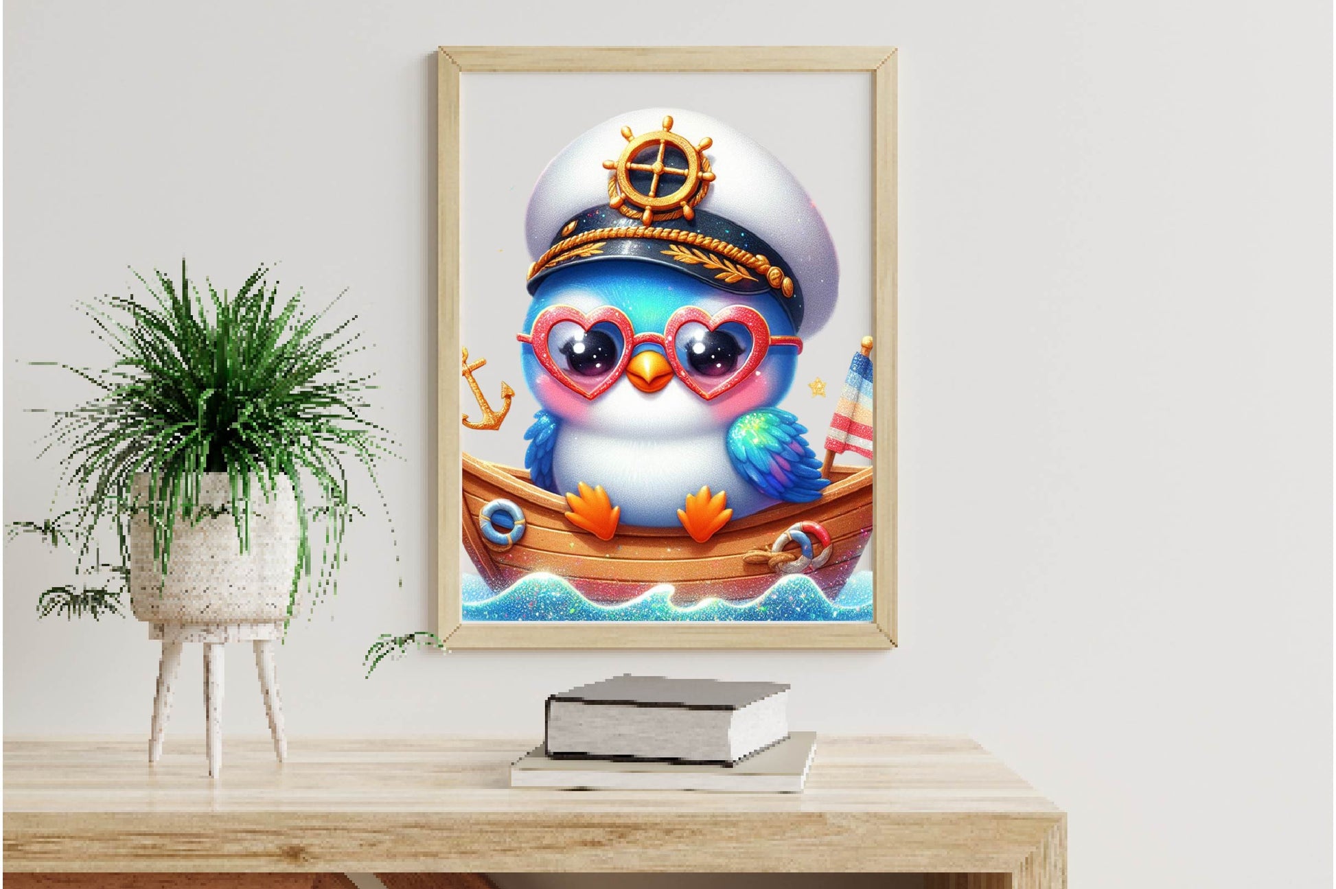 Nautical Parrot Captain Illustration Clipart Bundle - CraftNest - Digital Crafting and Art