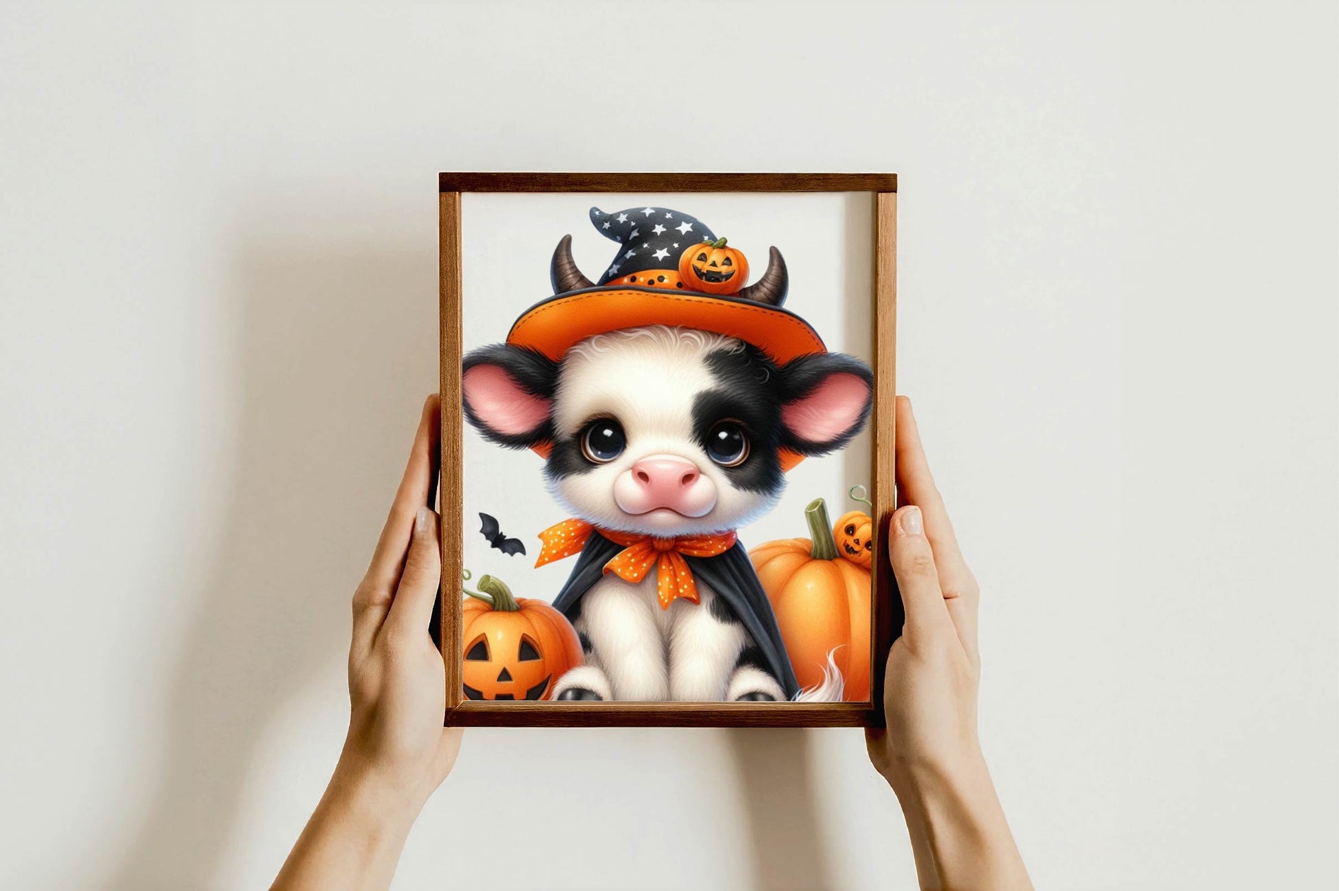 Cute Baby Cow For Halloween Clipart Bundle - CraftNest - Digital Crafting and Art