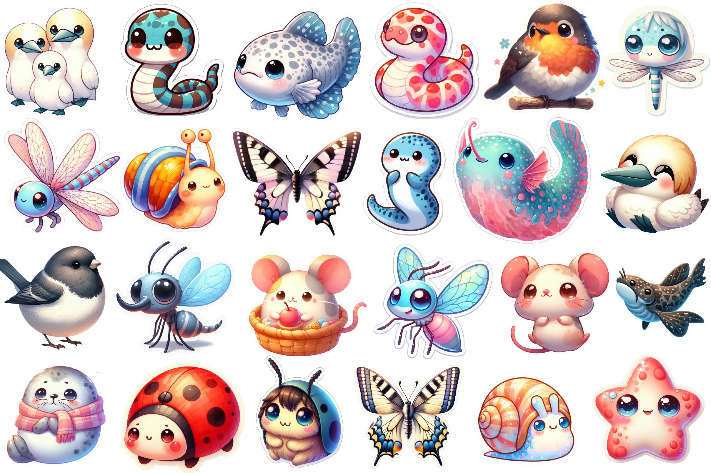 Summer Animals Sticker - CraftNest - Digital Crafting and Art