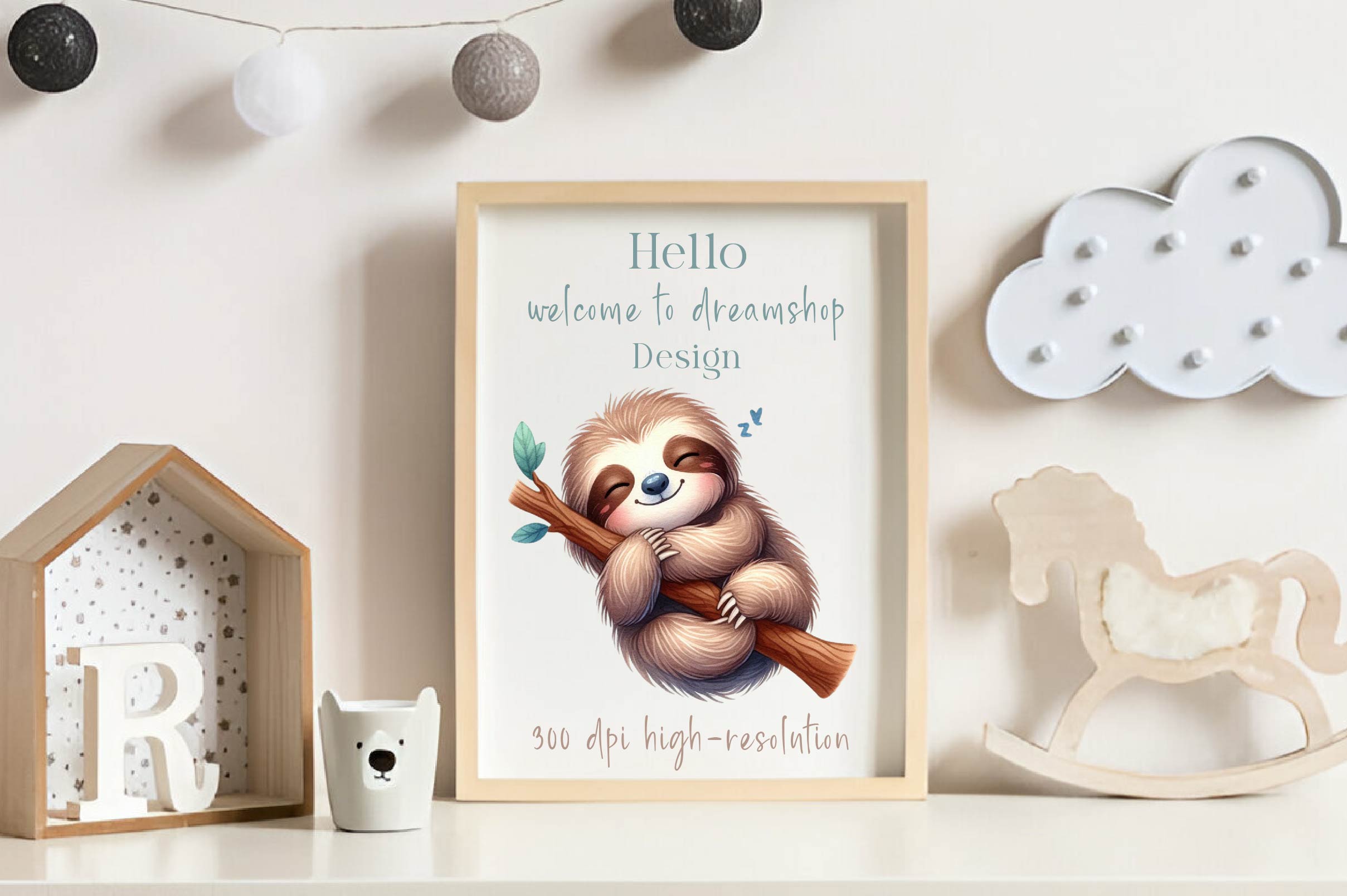 Sleepy Sloth Clipart Bundle 1 - CraftNest - Digital Crafting and Art