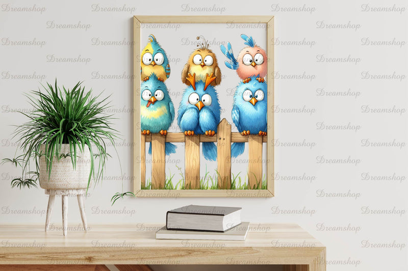 Funny Quirky Bird Clipart Bundle - CraftNest - Digital Crafting and Art