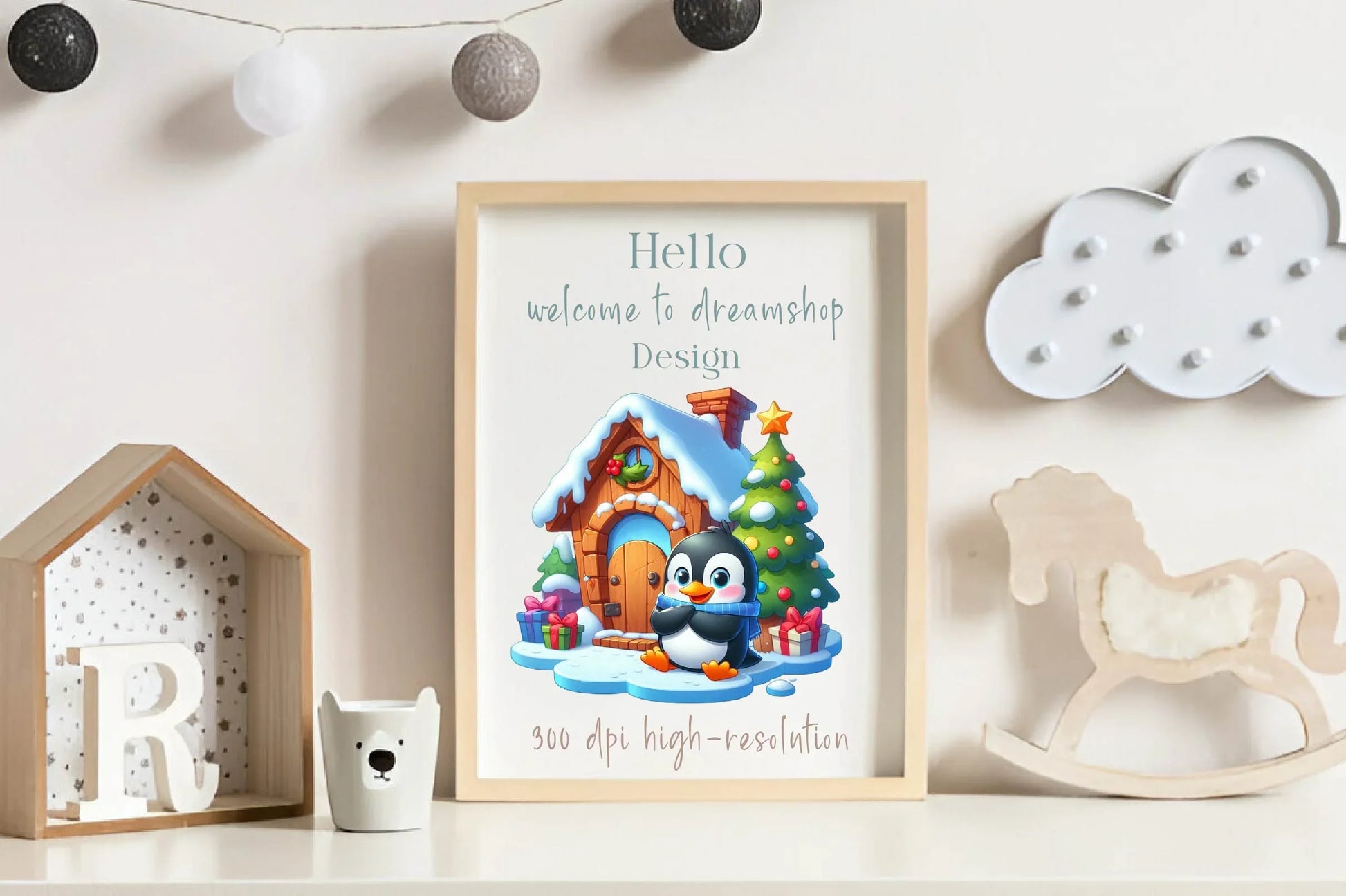 Christmas Funny Penguin House Clipart Bundle - CraftNest - Digital Crafting and Art