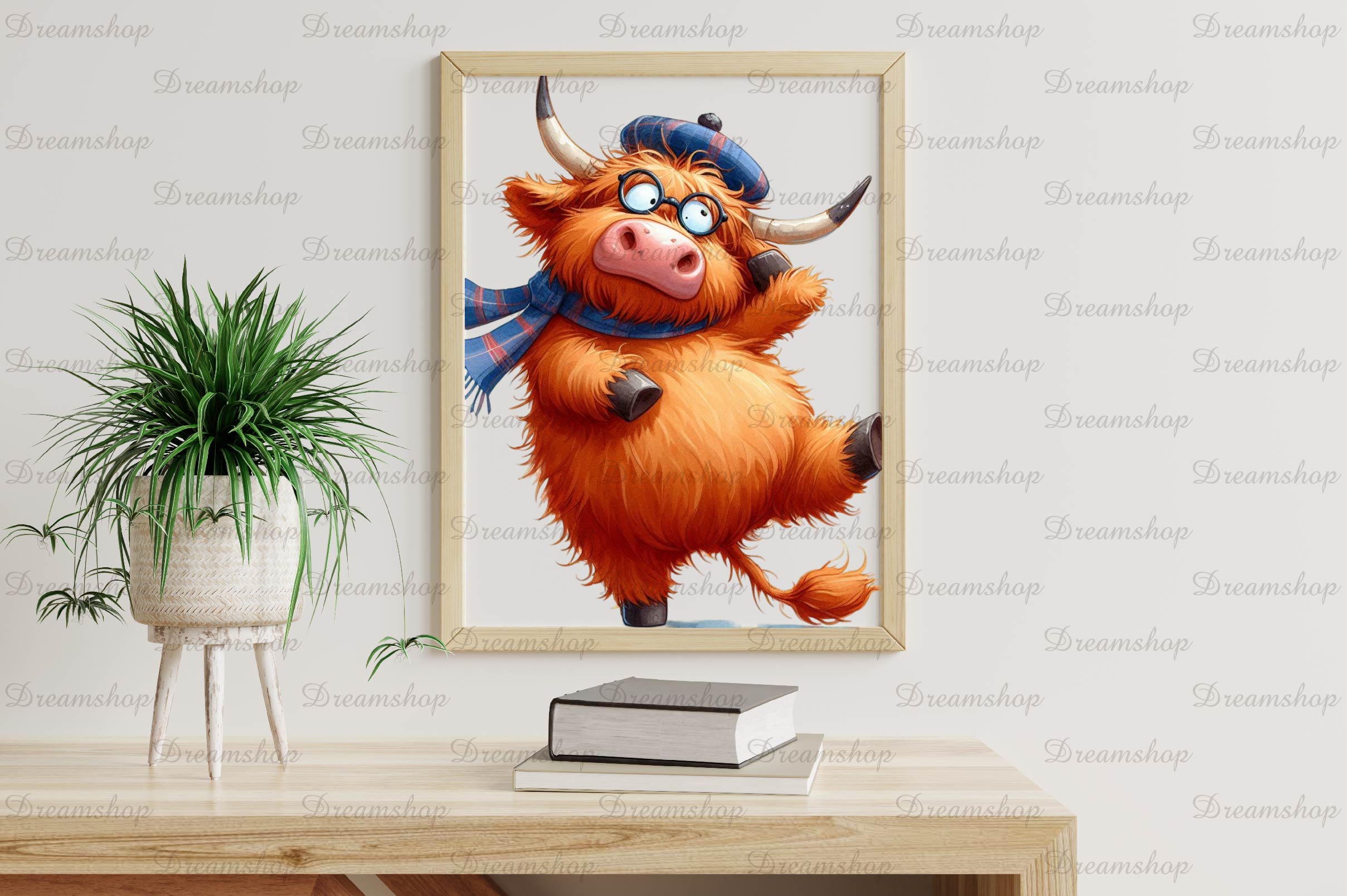 Highland Cow Highland Cow Clipart Bundle - CraftNest - Digital Crafting and Art