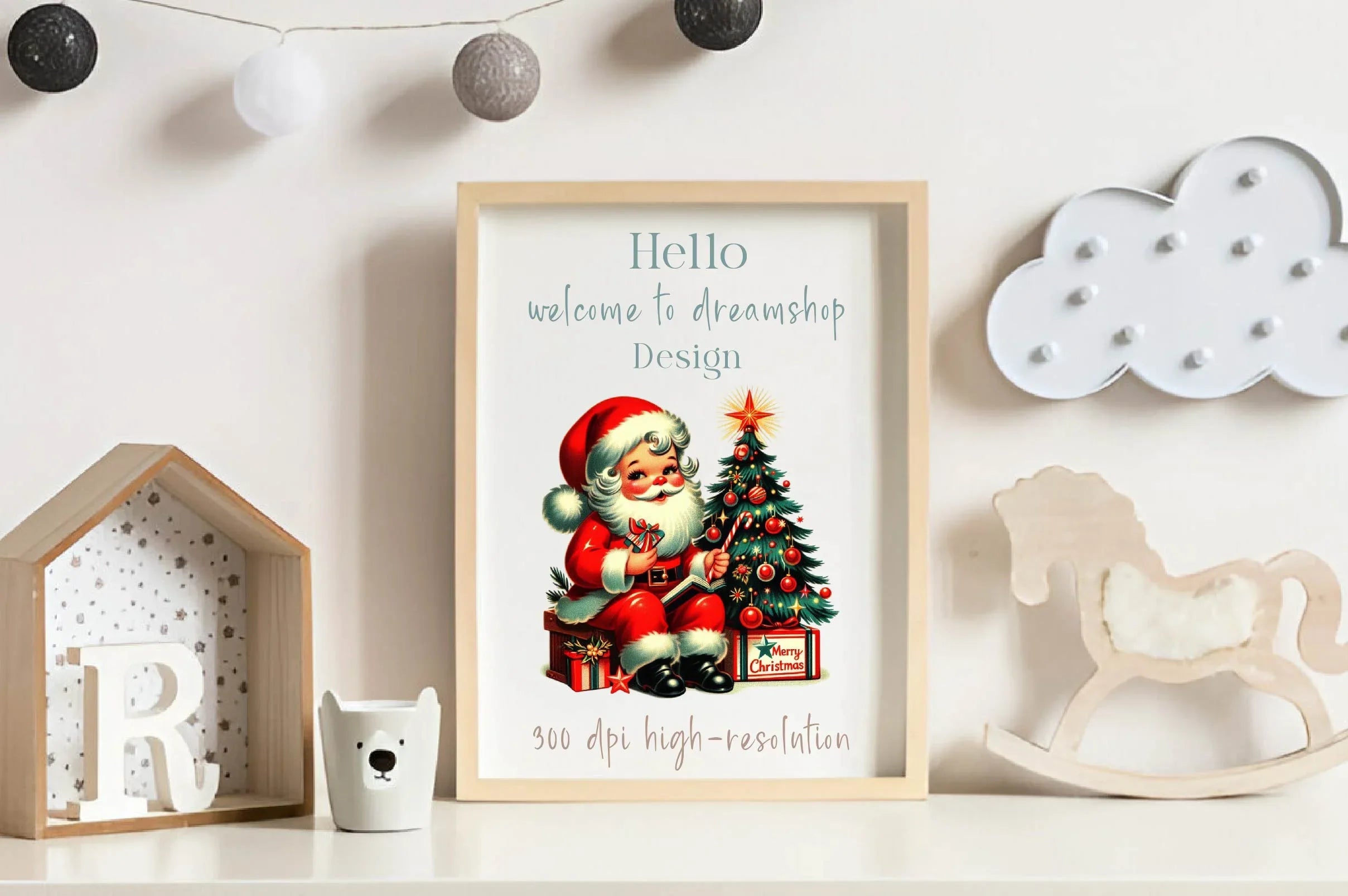 Vintage Christmas Santa Claus Clipart Bundle - CraftNest - Digital Crafting and Art