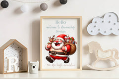 Christmas Funny Fat Santa Clipart Bundle - CraftNest - Digital Crafting and Art