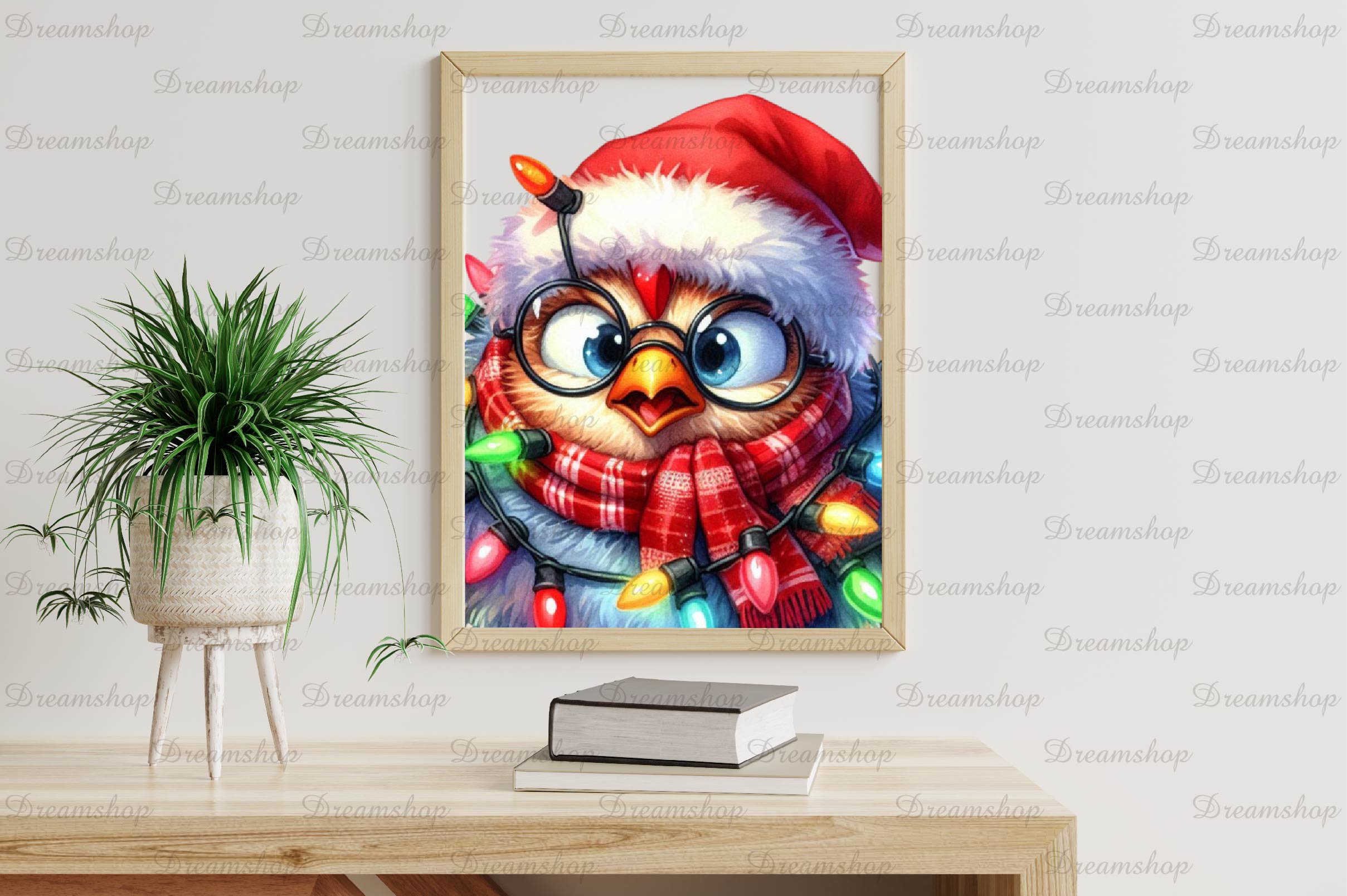Cute Christmas Funny Chicken Clipart Bundle - CraftNest - Digital Crafting and Art