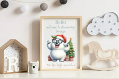 Christmas Polar Bear Clipart Bundle 4 - CraftNest - Digital Crafting and Art