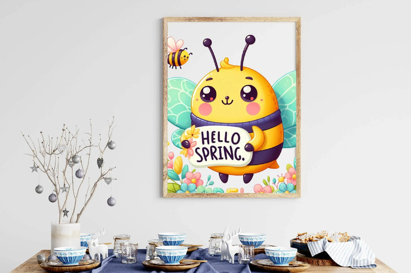 Hello Spring Bees Clipart Bundle - CraftNest - Digital Crafting and Art