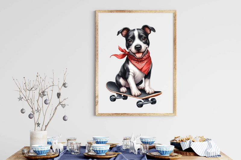 Cute Dogs Black Bandana Clipart Bundle - CraftNest - Digital Crafting and Art