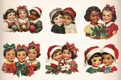 Vintage Christmas Card Clipart Bundle - CraftNest - Digital Crafting and Art