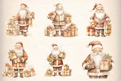 Christmas Santa Clipart Bundle - CraftNest - Digital Crafting and Art