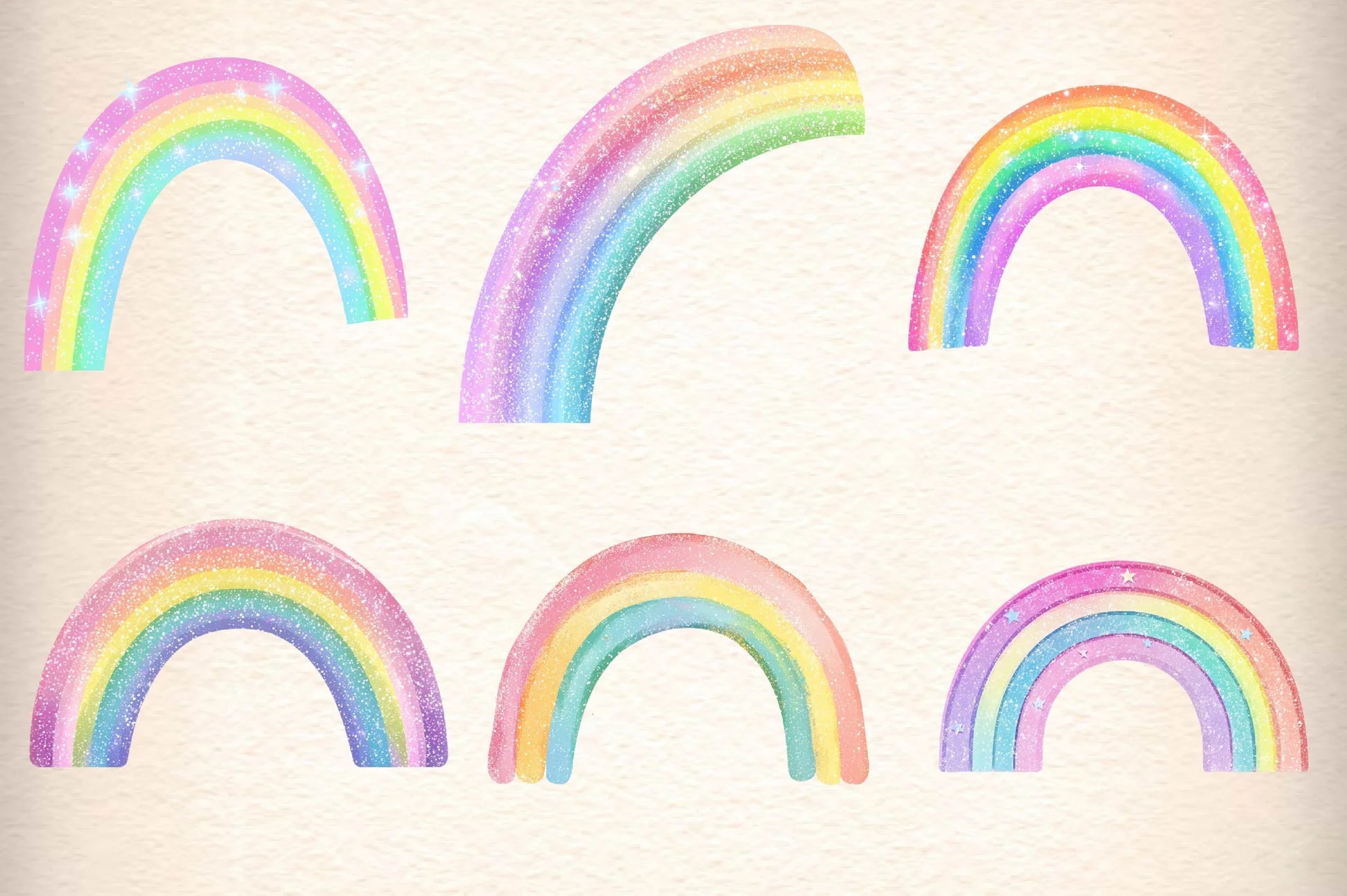 Rainbow Clipart Bundle - CraftNest - Digital Crafting and Art