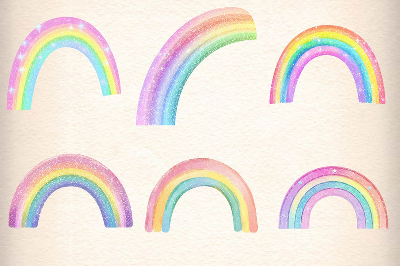 Rainbow Clipart Bundle - CraftNest - Digital Crafting and Art