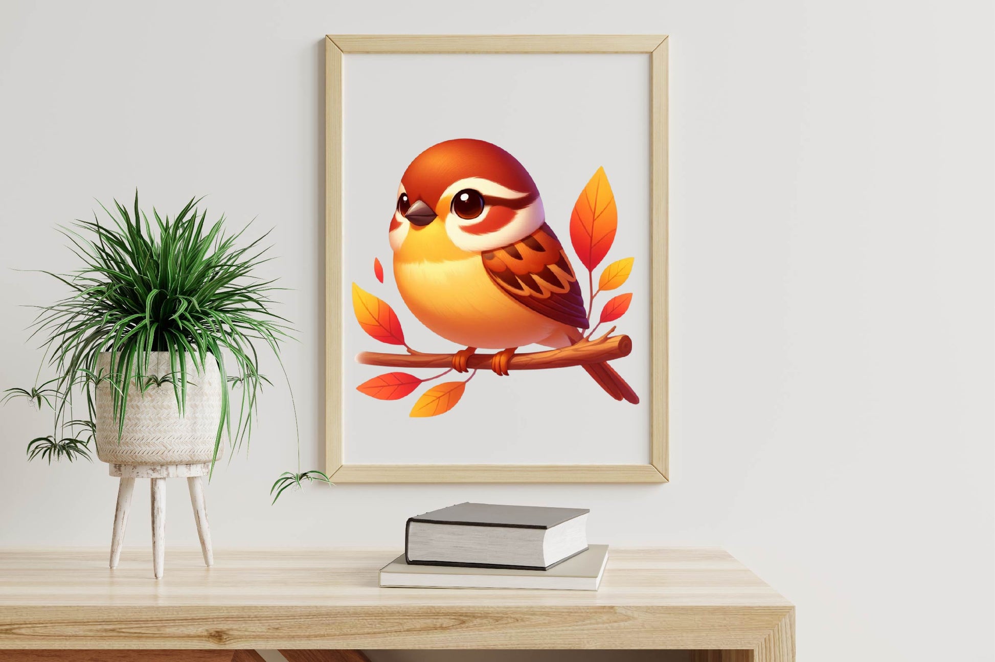 Autumn Sparrows Bird Clipart Bundle - CraftNest - Digital Crafting and Art