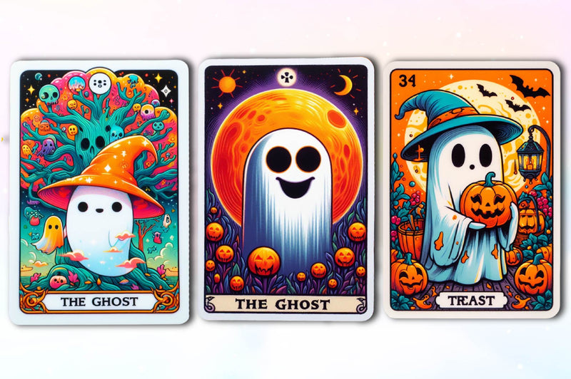 Halloween Ghost Tarot Card Clipart Bundle - CraftNest - Digital Crafting and Art