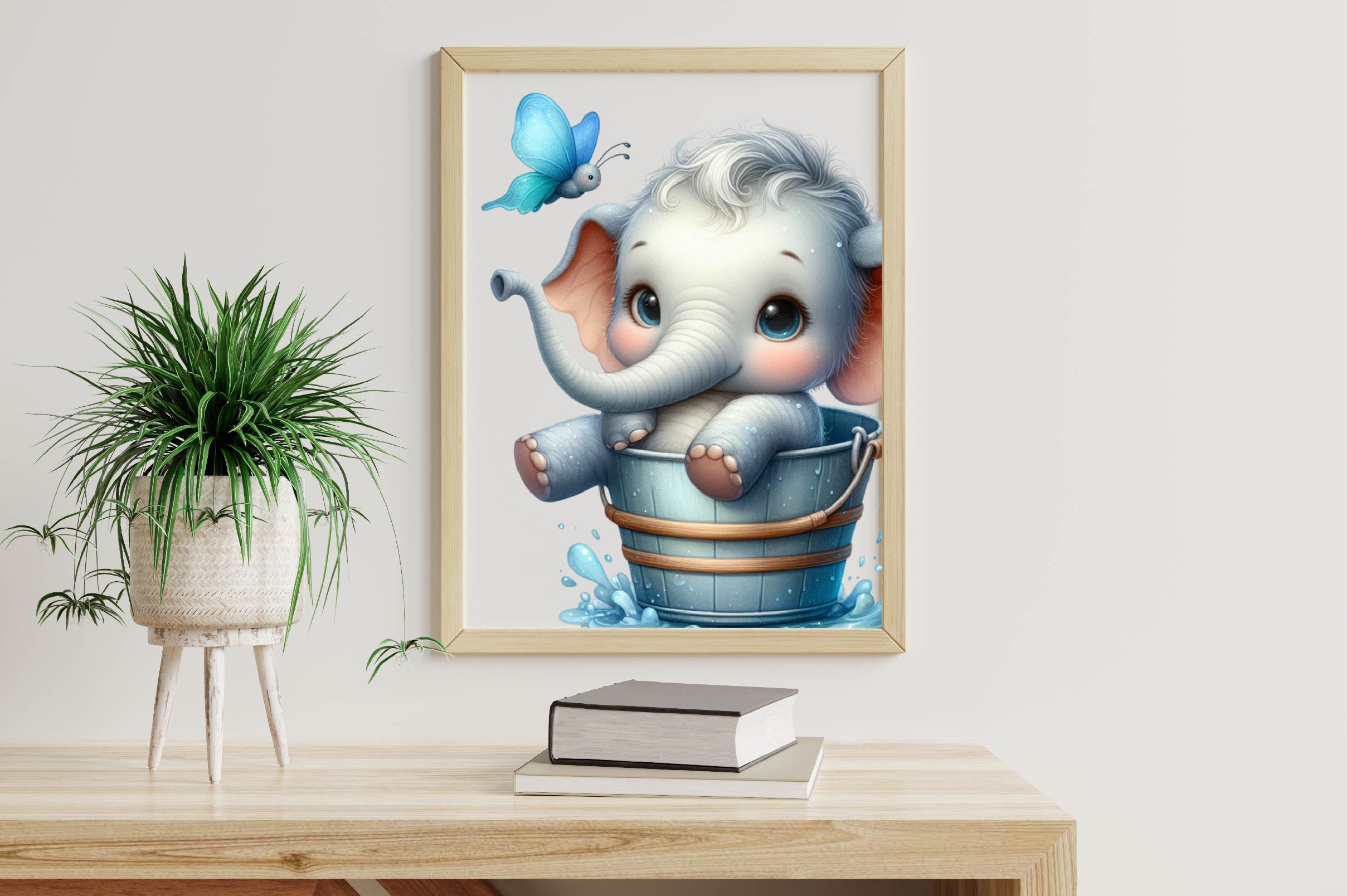 Cute Animal In Bucket Clipart Bundle - CraftNest - Digital Crafting and Art