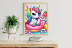 Cute Unicorn Summer Clipart Bundle - CraftNest - Digital Crafting and Art