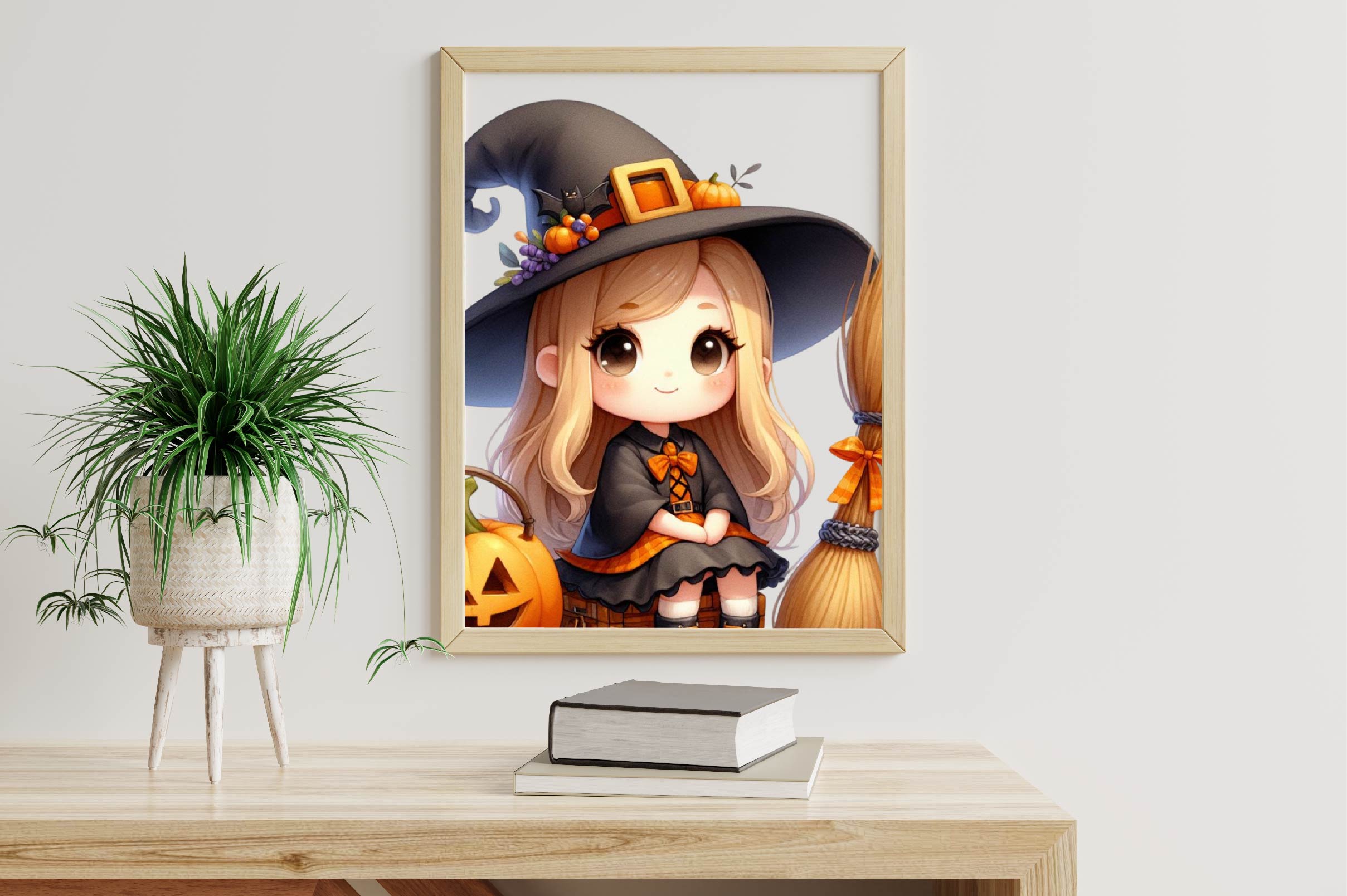 Cute Little Witch Clipart Bundle - CraftNest - Digital Crafting and Art