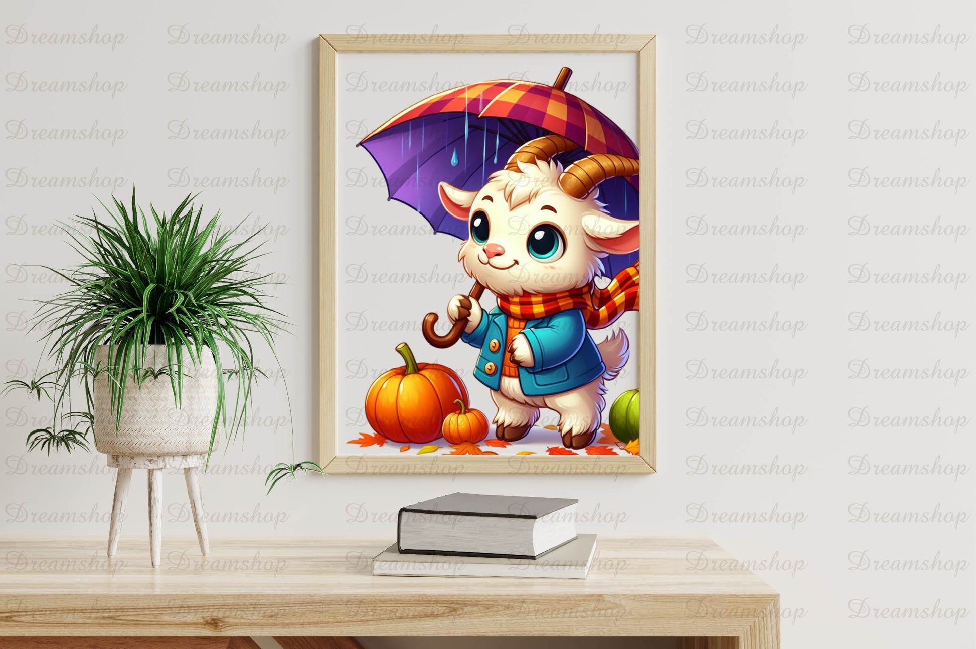 Fall Goat Clipart Bundle - CraftNest - Digital Crafting and Art