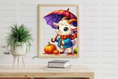 Fall Goat Clipart Bundle - CraftNest - Digital Crafting and Art