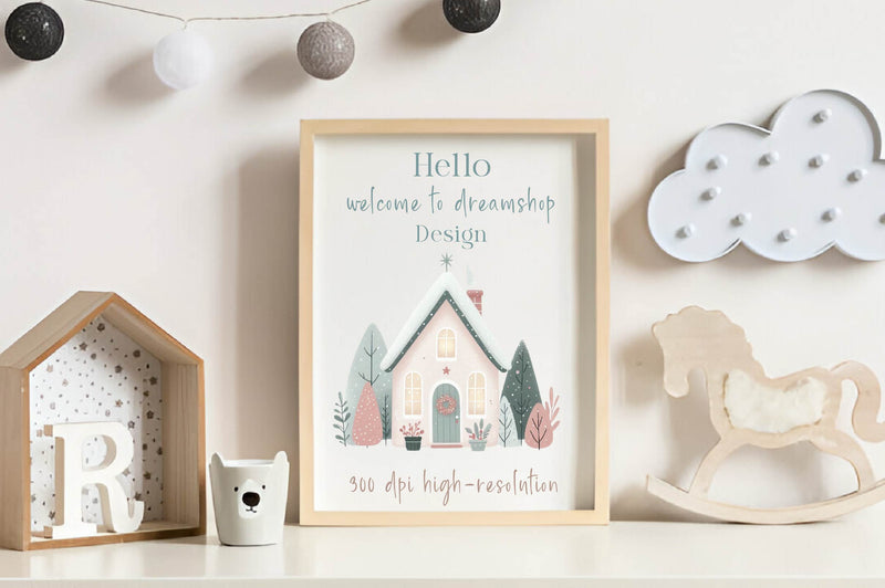 Christmas House Clipart Bundle - CraftNest - Digital Crafting and Art