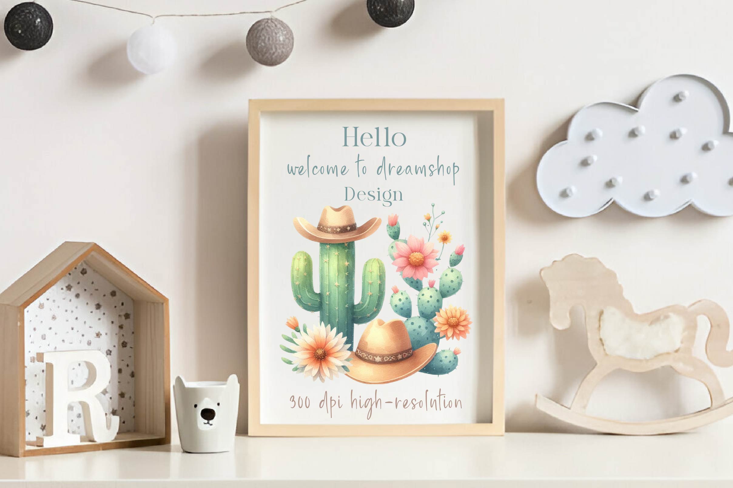 Pastel Western Cactus Clipart Bundle - CraftNest - Digital Crafting and Art