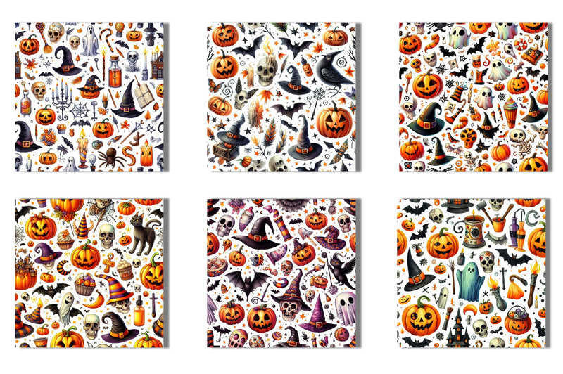 Halloween Digital Background Papers - CraftNest - Digital Crafting and Art