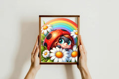 Spring Ladybug Clipart Bundle - CraftNest - Digital Crafting and Art