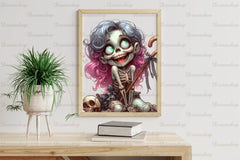 Halloween Undead Girl Clipart Bundle - CraftNest - Digital Crafting and Art