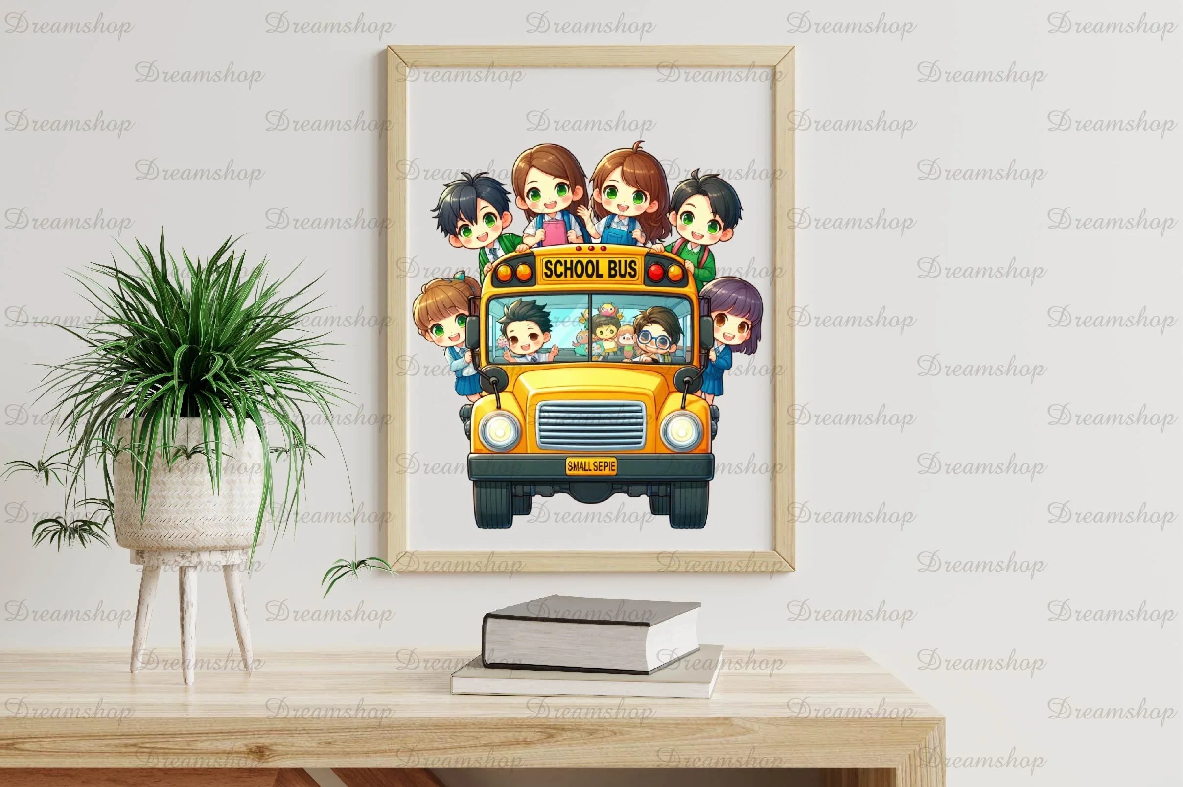 Children Riding On The School Bus Clipart Bundle - CraftNest - Digital Crafting and Art