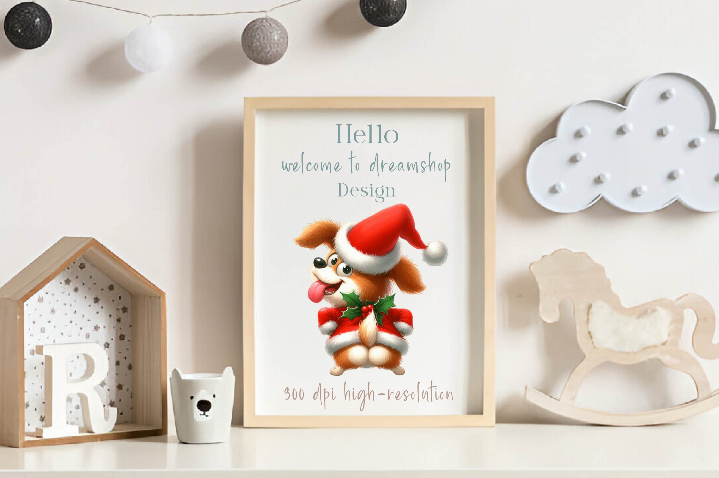 Funny Christmas Dog From Behind Clipart Bundle - CraftNest - Digital Crafting and Art