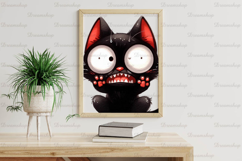 Funny Black Cats Cute Cat Clipart Bundle 1 - CraftNest - Digital Crafting and Art