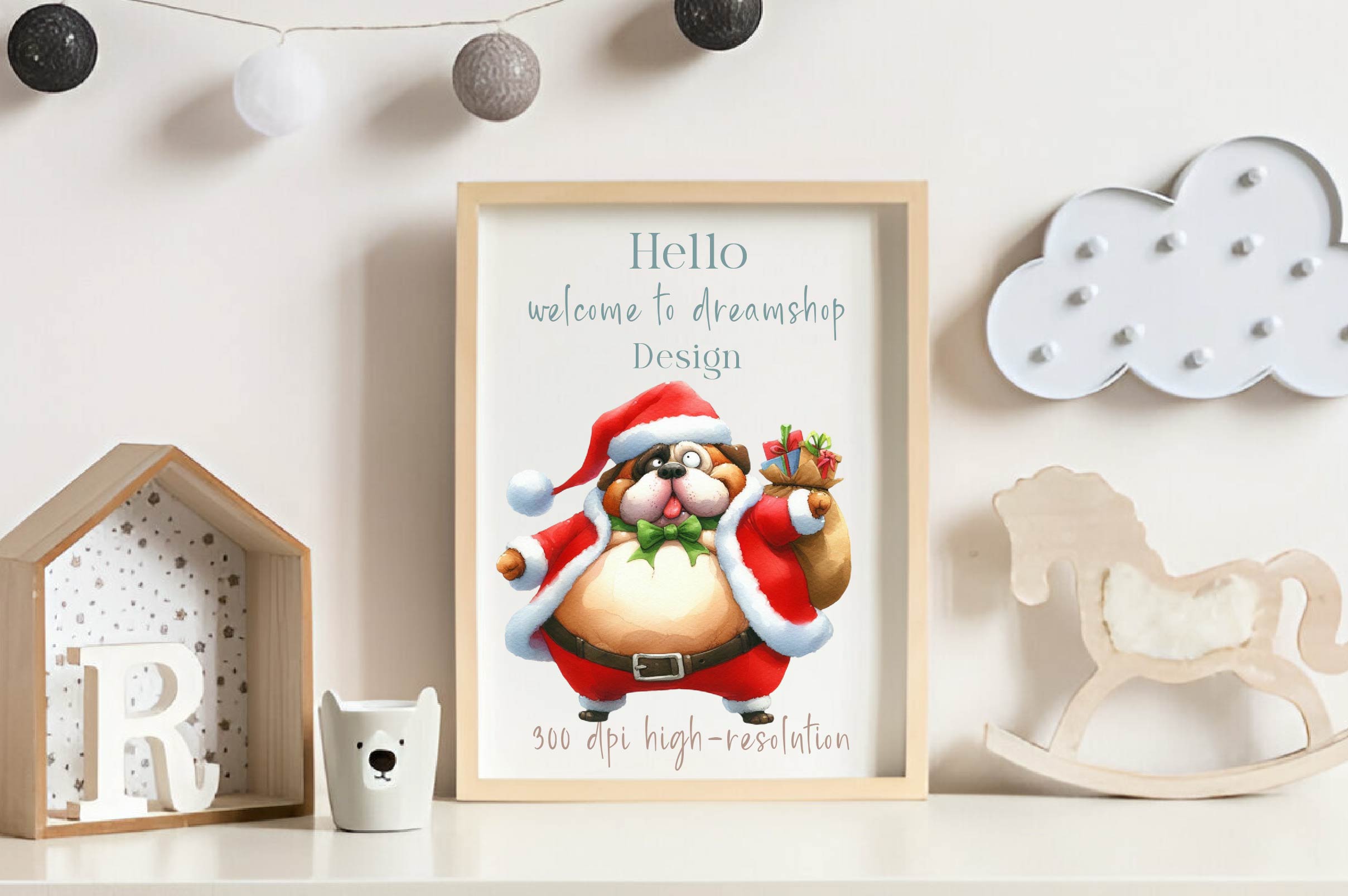 Christmas Funny Fat Dog Clipart Bundle - CraftNest - Digital Crafting and Art