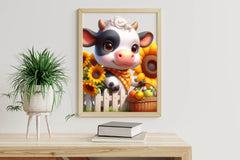 Sunflower Cow Clipart Bundle - CraftNest - Digital Crafting and Art