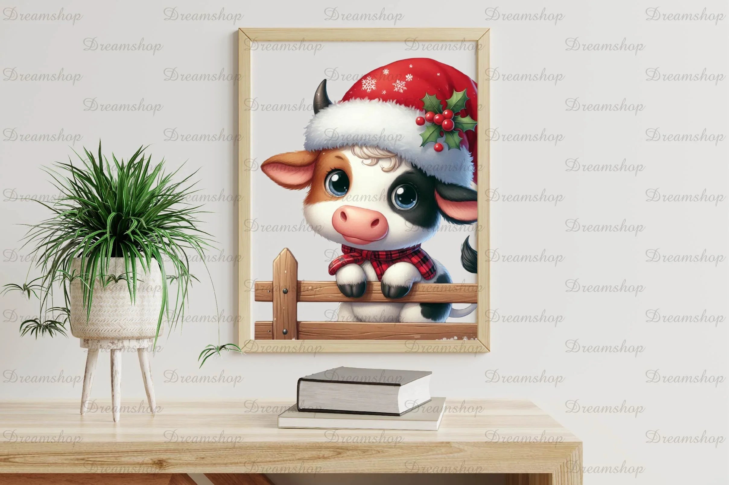 Cute Christmas Cows Clipart Bundle - CraftNest - Digital Crafting and Art