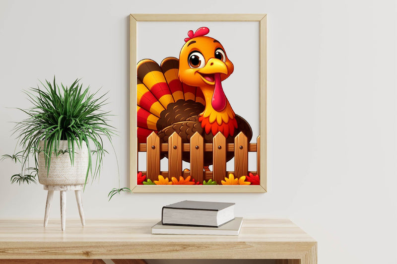 Autumn Cute Turkey Clipart Bundle - CraftNest - Digital Crafting and Art
