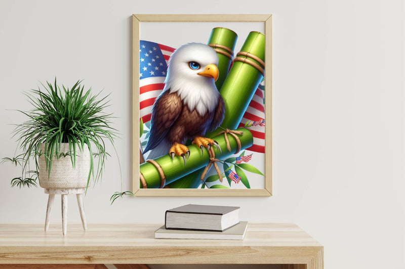Cute Patriotic Eagle Clipart Bundle - CraftNest - Digital Crafting and Art
