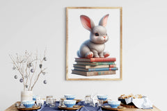 Rabbit Sitting Book Clipart Bundle - CraftNest - Digital Crafting and Art