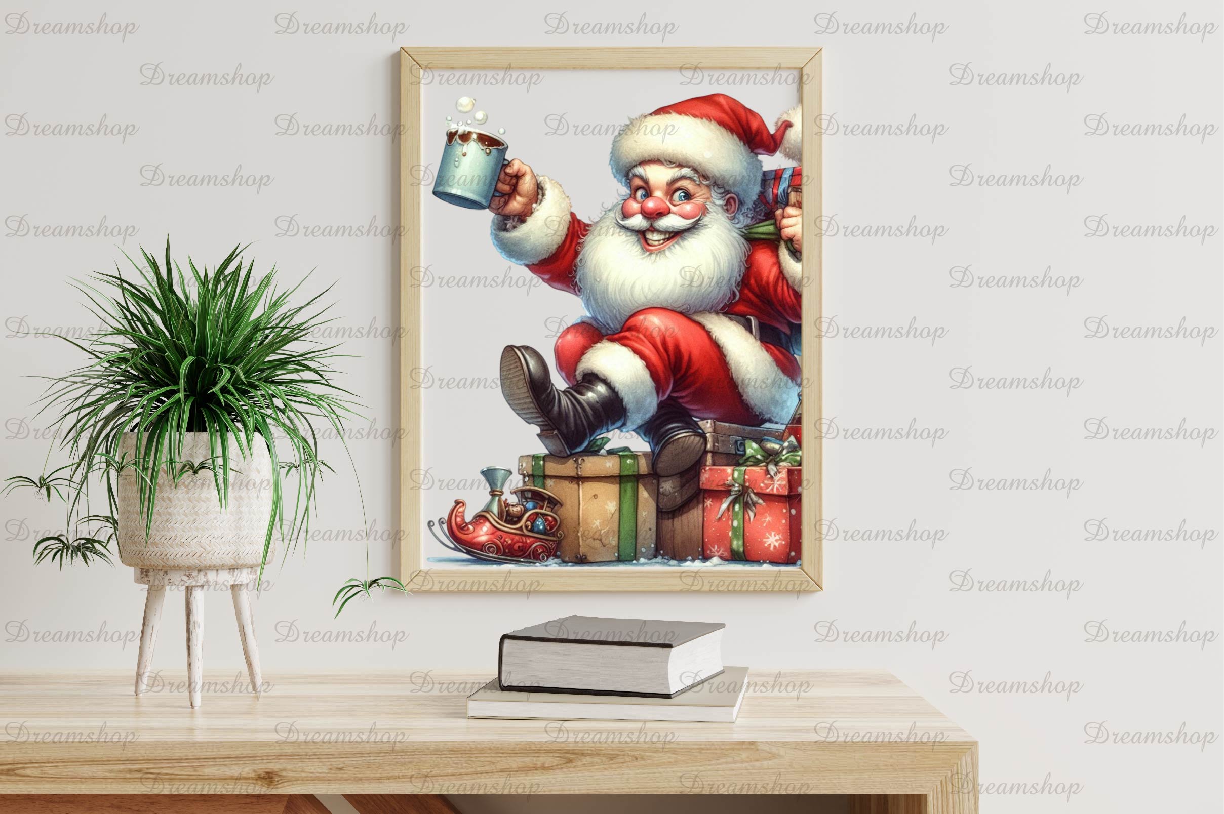 Funny Christmas Santa Clipart Bundle 3 - CraftNest - Digital Crafting and Art