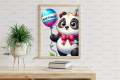 Panda Birthday Clipart Bundle - CraftNest - Digital Crafting and Art