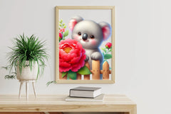 Floral Koala Clipart Bundle - CraftNest - Digital Crafting and Art