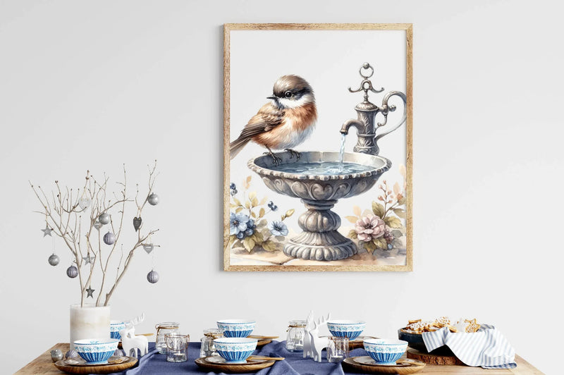 Birdbaths Clipart Bundle - CraftNest - Digital Crafting and Art
